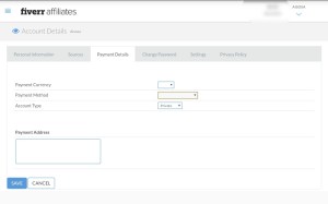 Fiverr Affliate Payment Details Complete