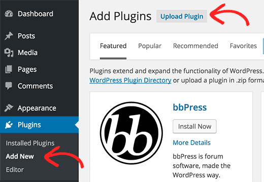 Upload Plugin In Wordpress