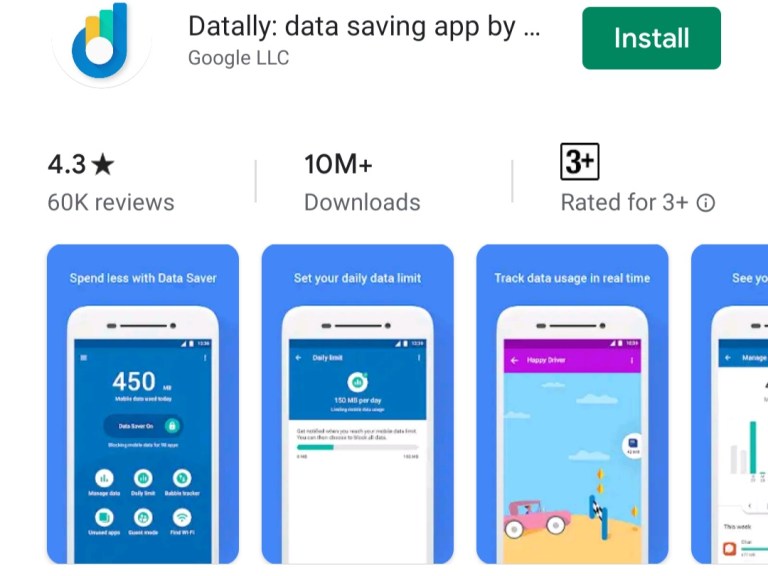 data saving app