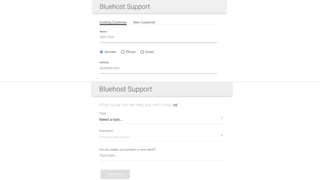 live chat bluehost hosting