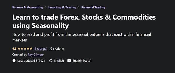 Learn to trade Forex Stocks & Commodities using Seasonality