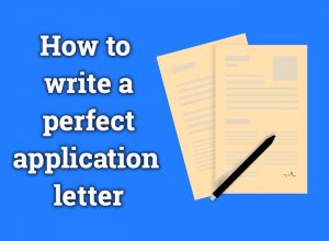 How to write an application letter | Aid the student