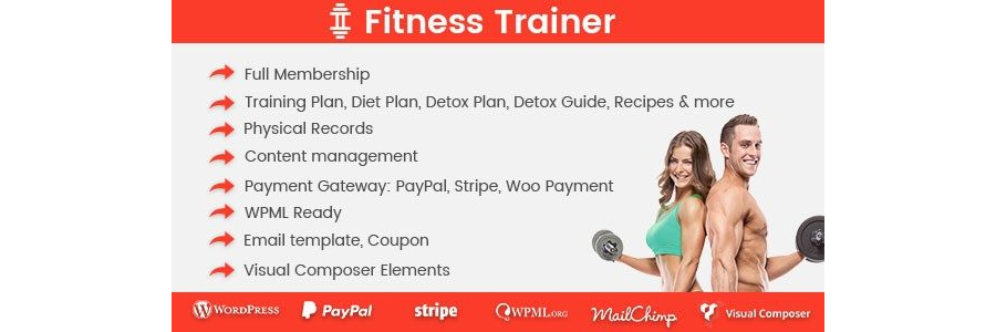 Fitness Trainer- Training Membership Plugin
