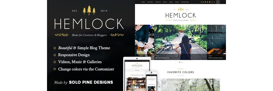 Hemlock - A Responsive Wordpress Blog Theme