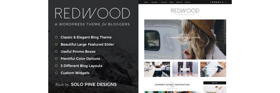 Redwood - A Responsive Wordpress Blog Theme